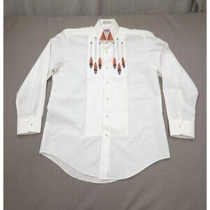 90s Wanted by Beads Beautiful Womens Medium Square Dancing Shirt Beaded